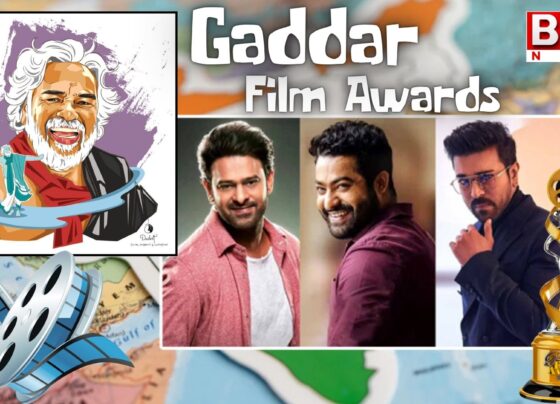 Did Tollywood star heroes Ram Charan, Prabhas, and NTR receive the Gaddar Award?