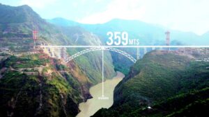 Chenab Bridge is the highest railway bridge in the world