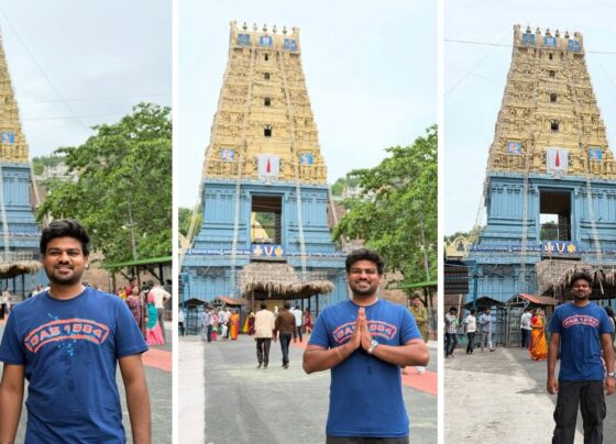 YouTuber Bhaiya Sunny Yadav appeared in Simhachalam