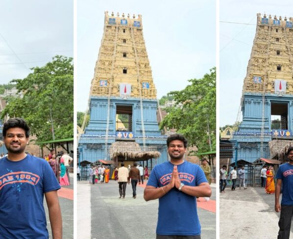 YouTuber Bhaiya Sunny Yadav appeared in Simhachalam