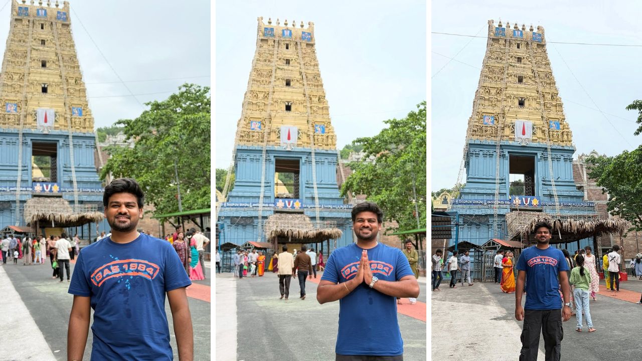 YouTuber Bhaiya Sunny Yadav appeared in Simhachalam