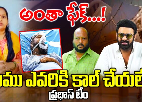 Prabhas' team has dismissed reports that Prabhas is financially supporting Tollywood star comedian Fish Ventak as fake news.