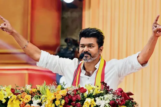 Star hero Vijay Thalapathy unanimously elected as Tamil Nadu TVK Party's CM candidate