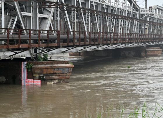 Yamuna River in full flow in Delhi