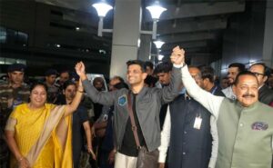 Ssace hero Subhanshu Shakla arrives in India..
