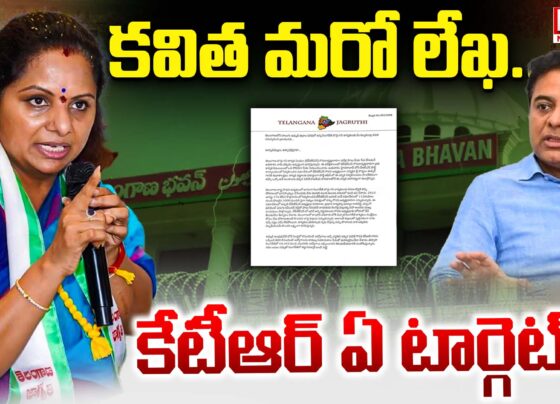 Another letter from BRS Party MLC Jagruti Party President Kavitha
