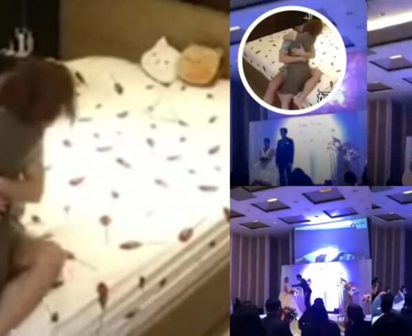 Bride's sex video leaked at wedding.. Bride in shock
