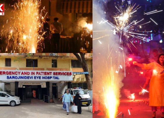 70 people injured in Sarojini Hospital on Diwali festival day