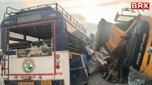 Fatal road accident in Chevella.. 24 people dead..