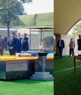 President Putin visits Rajghat in Delhi, pays tribute to Gandhiji's tomb