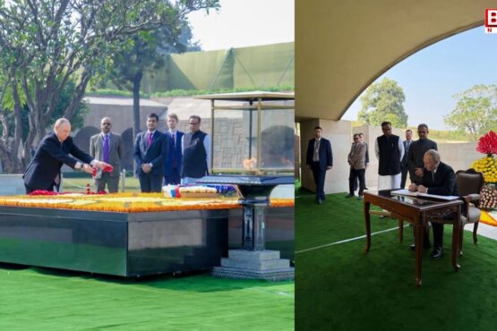 President Putin visits Rajghat in Delhi, pays tribute to Gandhiji's tomb