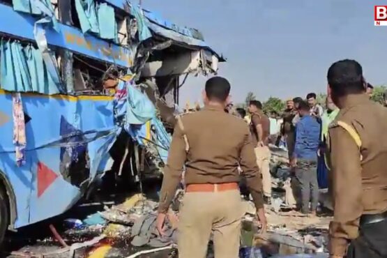 A horrific bus accident occurred on the Delhi-Agra Expressway in Uttar Pradesh, involving a collision of 7 buses.
