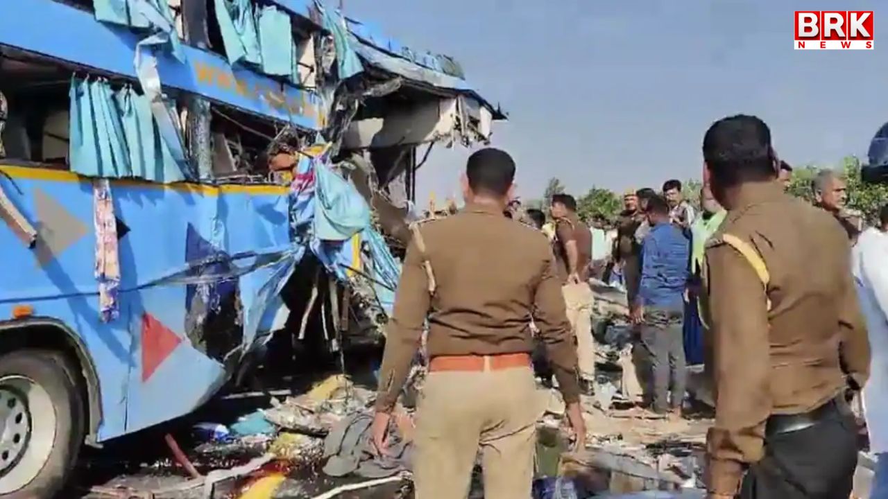 A horrific bus accident occurred on the Delhi-Agra Expressway in Uttar Pradesh, involving a collision of 7 buses.