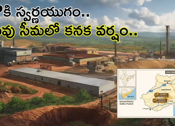Gold mining has begun at Jonnagiri and Tuggali in Andhra Pradesh..!