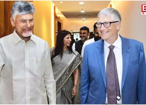 World leader Bill Gates' tour in Andhra Pradesh..