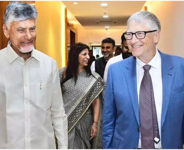 World leader Bill Gates' tour in Andhra Pradesh..
